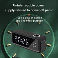 AEC K5 Spiegelwecker Bluetooth-Lautsprecher mit LED-Lichtunterstützung TF / FM