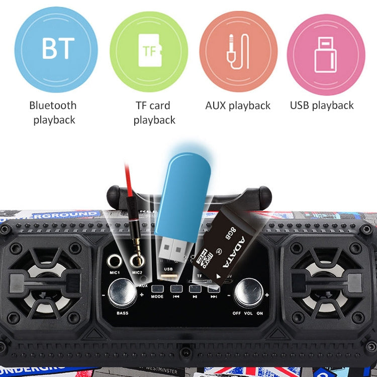 Tragbarer tragbarer Bluetooth-Lautsprecher M17 für den Außenbereich