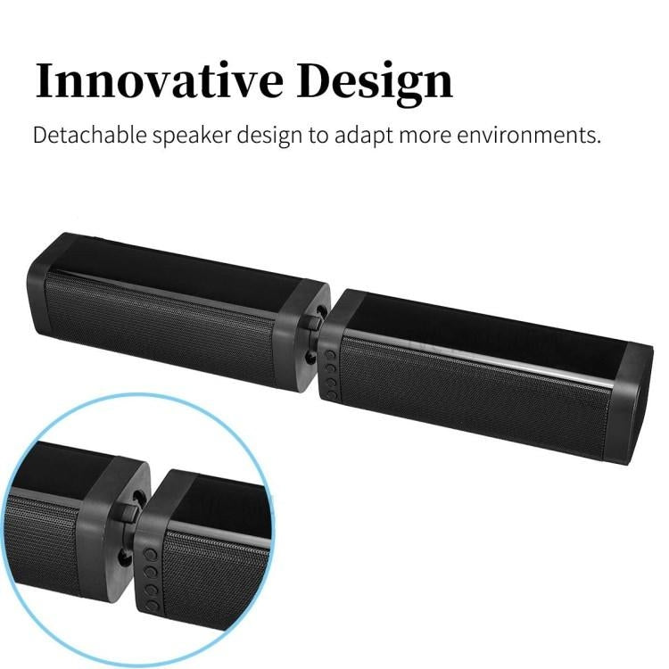 BKS-33 5.0 TV Home Wireless Soundbar, unterstützt TF, abnehmbar und spleißen, 3D-Stereoeffekt