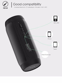 BQ615 PRO Bunter LED-Wireless-HiFi-Stereolautsprecher, kombiniert Bluetooth + TF-Kartenspieler + UKW-Radio + AUX + NFC, BQ615 PRO