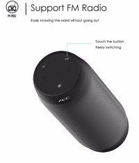 BQ615 PRO Bunter LED-Wireless-HiFi-Stereolautsprecher, kombiniert Bluetooth + TF-Kartenspieler + UKW-Radio + AUX + NFC, BQ615 PRO