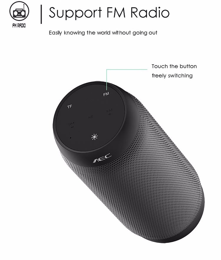 BQ615 PRO Bunter LED-Wireless-HiFi-Stereolautsprecher, kombiniert Bluetooth + TF-Kartenspieler + UKW-Radio + AUX + NFC, BQ615 PRO