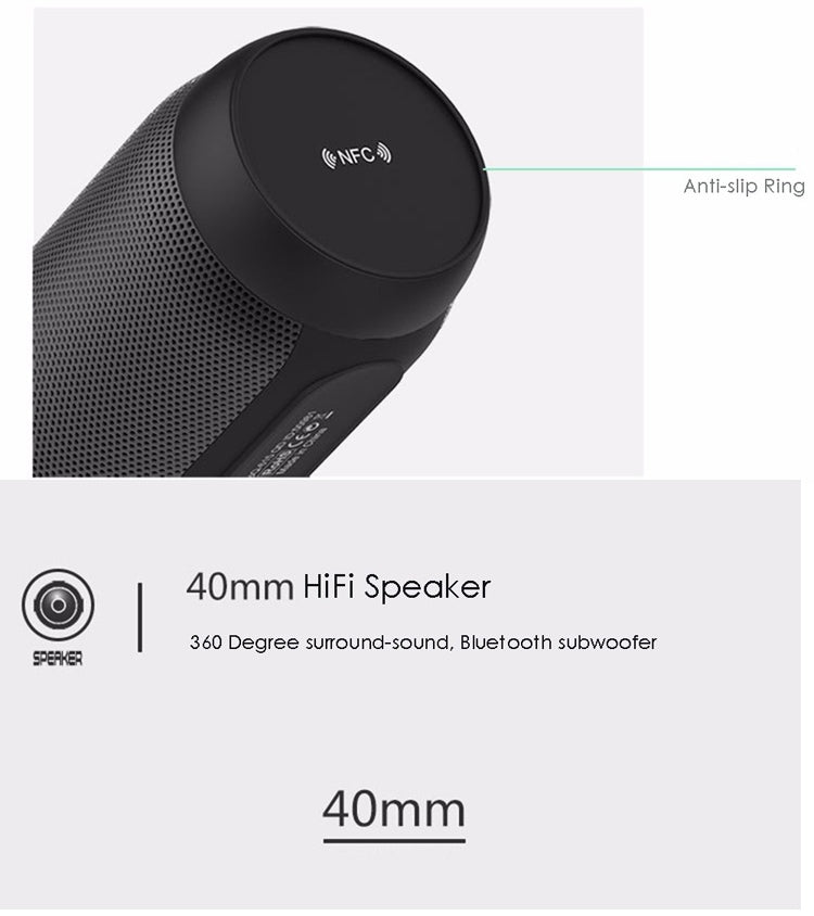 BQ615 PRO Bunter LED-Wireless-HiFi-Stereolautsprecher, kombiniert Bluetooth + TF-Kartenspieler + UKW-Radio + AUX + NFC, BQ615 PRO
