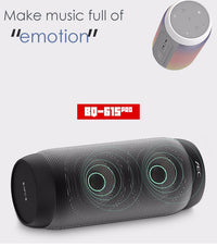 BQ615 PRO Bunter LED-Wireless-HiFi-Stereolautsprecher, kombiniert Bluetooth + TF-Kartenspieler + UKW-Radio + AUX + NFC, BQ615 PRO