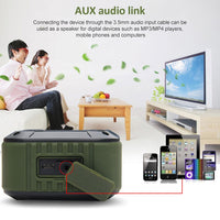 W-KING S7 Mini kabelloser wasserdichter Lautsprecher mit TF/FM/AUX/NFC Bluetooth-Fahrradlautsprecher, black, Orange, blue, Army Green