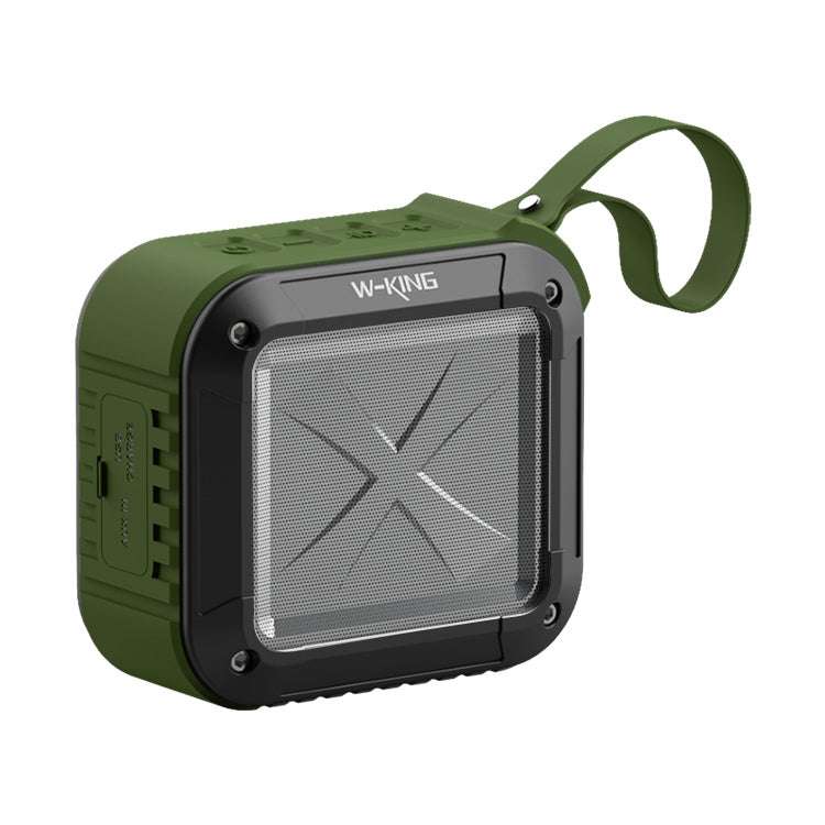 W-KING S7 Mini kabelloser wasserdichter Lautsprecher mit TF/FM/AUX/NFC Bluetooth-Fahrradlautsprecher, black, Orange, blue, Army Green