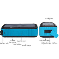W-KING S20 Loundspeakers IPX6 Wasserdichter Bluetooth-Lautsprecher Tragbarer NFC-Bluetooth-Lautsprecher für Outdoor/Dusche/Fahrrad FM-Radio