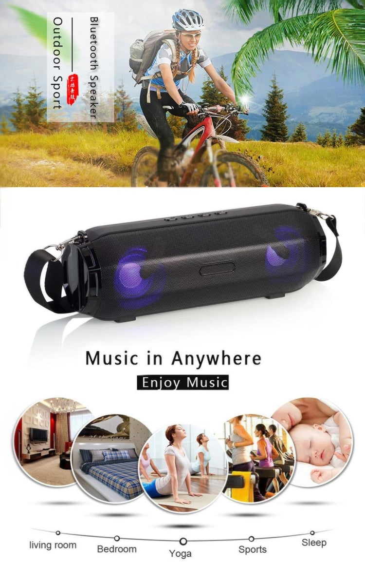 LZ33 LED Tragbarer drahtloser Bluetooth-Lautsprecher Stereo-Freisprecheinrichtung Musiklautsprecher für Computer mit TF FM