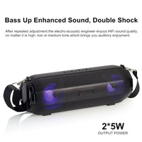 LZ33 LED Tragbarer drahtloser Bluetooth-Lautsprecher Stereo-Freisprecheinrichtung Musiklautsprecher für Computer mit TF FM