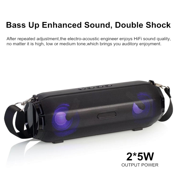 LZ33 LED Tragbarer drahtloser Bluetooth-Lautsprecher Stereo-Freisprecheinrichtung Musiklautsprecher für Computer mit TF FM