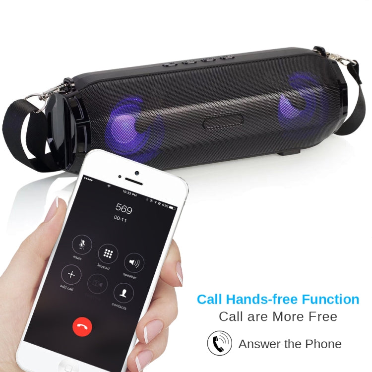 LZ33 LED Tragbarer drahtloser Bluetooth-Lautsprecher Stereo-Freisprecheinrichtung Musiklautsprecher für Computer mit TF FM