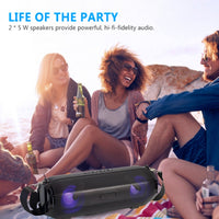 LZ33 LED Tragbarer drahtloser Bluetooth-Lautsprecher Stereo-Freisprecheinrichtung Musiklautsprecher für Computer mit TF FM
