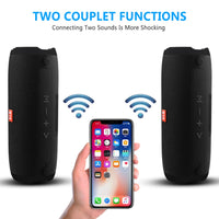 E13 Tragbarer Mini-Bluetooth-Lautsprecher, Stereo-Freisprecheinrichtung, Radio, Musik-Subwoofer, Säulenlautsprecher mit TF FM, RED, BLUE, BLACK
