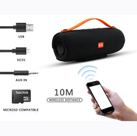 E13 Tragbarer Mini-Bluetooth-Lautsprecher, Stereo-Freisprecheinrichtung, Radio, Musik-Subwoofer, Säulenlautsprecher mit TF FM, RED, BLUE, BLACK