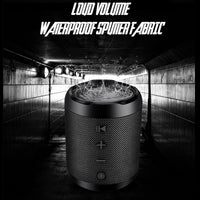 Tragbarer Bluetooth-Lautsprecher, tragbares Soundsystem, 5 W, Stereo-Musik-Surround, wasserdichter Outdoor-Lautsprecher