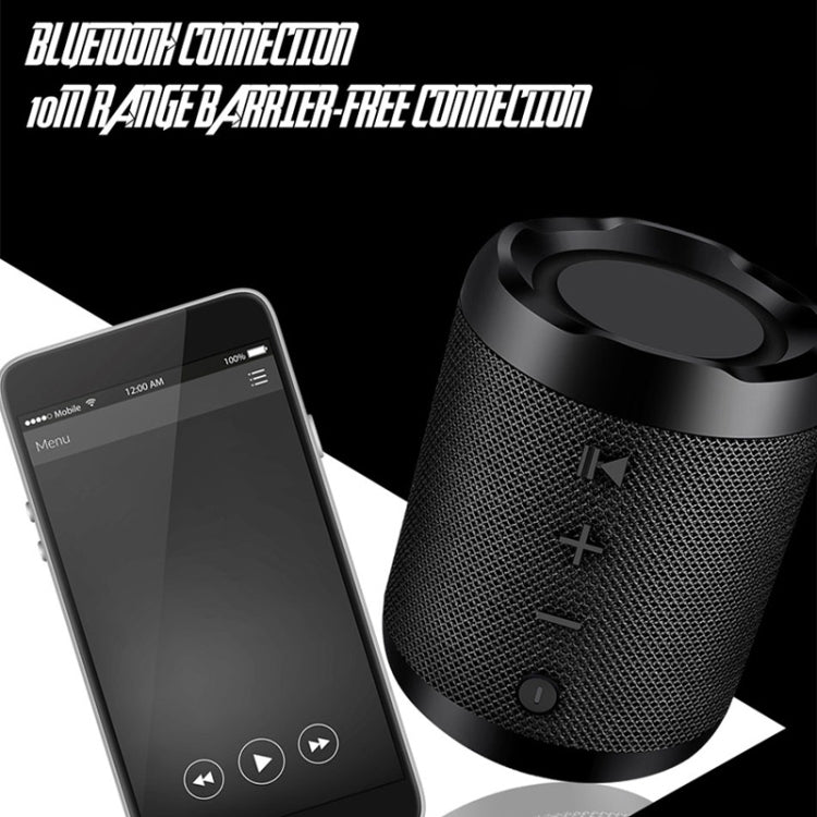 Tragbarer Bluetooth-Lautsprecher, tragbares Soundsystem, 5 W, Stereo-Musik-Surround, wasserdichter Outdoor-Lautsprecher