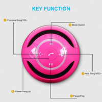 T&G A18 Ball Bluetooth-Lautsprecher mit LED-Licht, tragbarer kabelloser Mini-Lautsprecher, mobile Musik, MP3-Subwoofer, unterstützt TF, BLACK, BLUE, PINK, WHITE