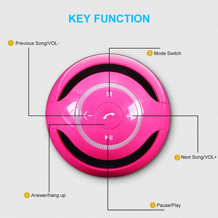 T&G A18 Ball Bluetooth-Lautsprecher mit LED-Licht, tragbarer kabelloser Mini-Lautsprecher, mobile Musik, MP3-Subwoofer, unterstützt TF, BLACK, BLUE, PINK, WHITE