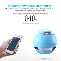 T&G A18 Ball Bluetooth-Lautsprecher mit LED-Licht, tragbarer kabelloser Mini-Lautsprecher, mobile Musik, MP3-Subwoofer, unterstützt TF, BLACK, BLUE, PINK, WHITE