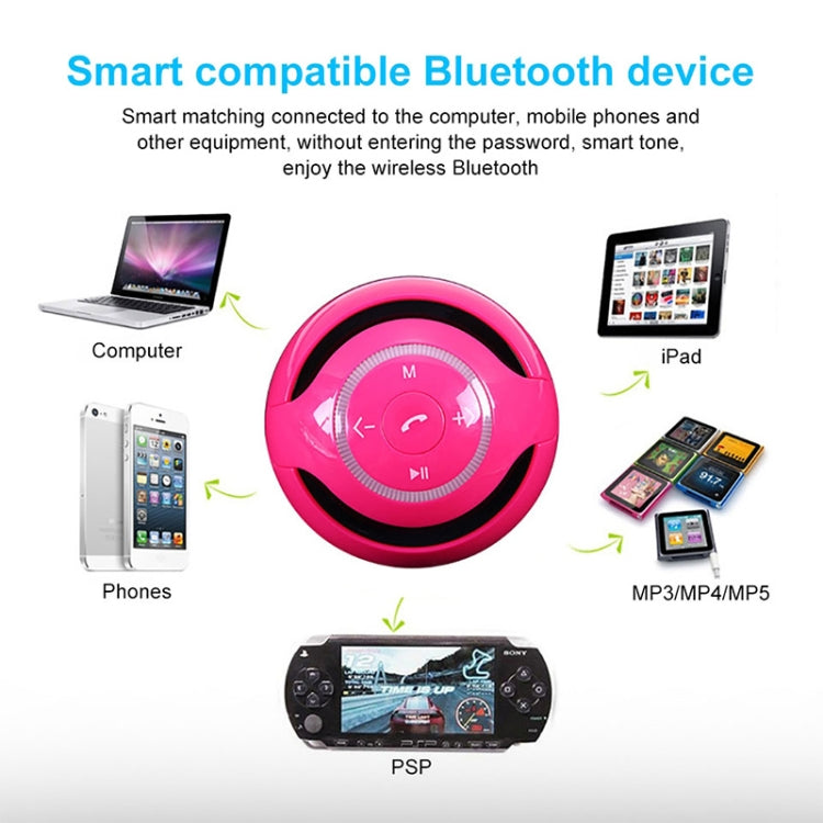 T&G A18 Ball Bluetooth-Lautsprecher mit LED-Licht, tragbarer kabelloser Mini-Lautsprecher, mobile Musik, MP3-Subwoofer, unterstützt TF, BLACK, BLUE, PINK, WHITE