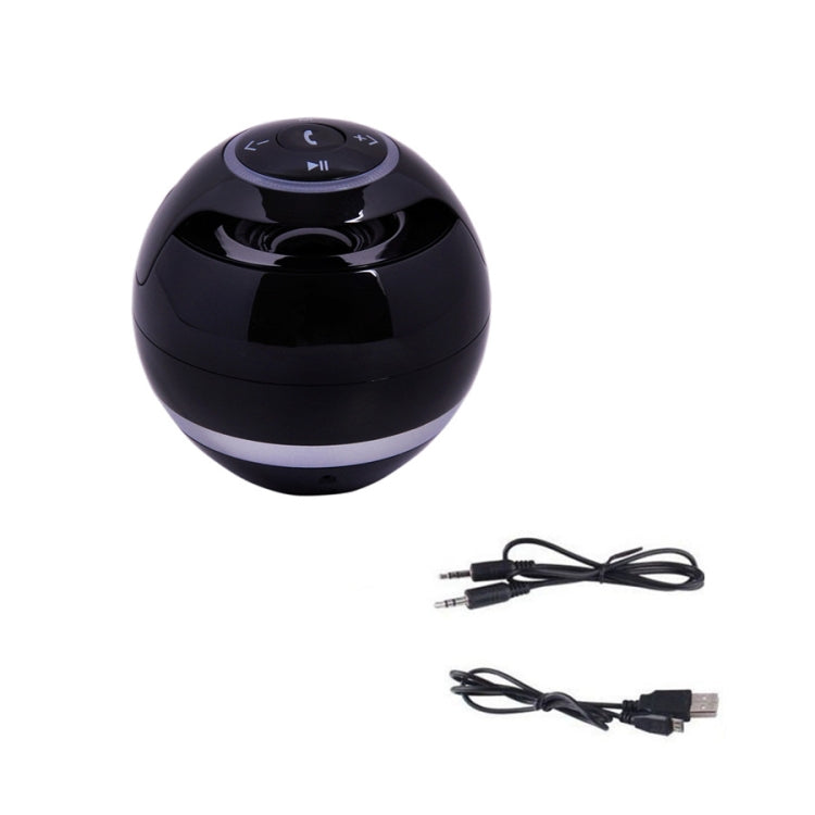T&G A18 Ball Bluetooth-Lautsprecher mit LED-Licht, tragbarer kabelloser Mini-Lautsprecher, mobile Musik, MP3-Subwoofer, unterstützt TF, BLACK, BLUE, PINK, WHITE