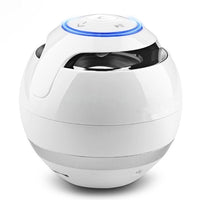 T&G A18 Ball Bluetooth-Lautsprecher mit LED-Licht, tragbarer kabelloser Mini-Lautsprecher, mobile Musik, MP3-Subwoofer, unterstützt TF, BLACK, BLUE, PINK, WHITE