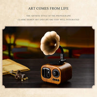 Retro Holz Tragbare Mini Bluetooth Lautsprecher Drahtlose Lautsprecher Outdoor Lautsprecher Sound System TF FM Radio Musik Subwoofer