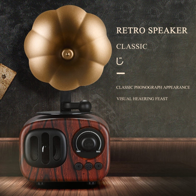 Retro Holz Tragbare Mini Bluetooth Lautsprecher Drahtlose Lautsprecher Outdoor Lautsprecher Sound System TF FM Radio Musik Subwoofer