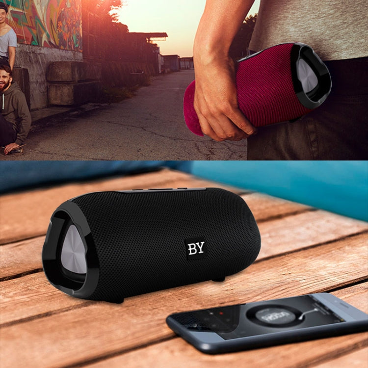BY Tragbarer Bluetooth-Lautsprecher, wasserdichter kabelloser Lautsprecher, 3D-Stereo-Musik-Surround-Sound-System, Außenlautsprecher, unterstützt TF AUX