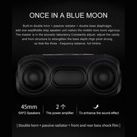 BY Tragbarer Bluetooth-Lautsprecher, wasserdichter kabelloser Lautsprecher, 3D-Stereo-Musik-Surround-Sound-System, Außenlautsprecher, unterstützt TF AUX