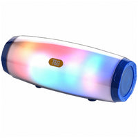 T&G TG165 5 W * 2 tragbarer kabelloser Lautsprecher mit tanzendem LED-Blinklicht, MP3, AUX, USB, FM-Radio, Stereo-Subwoofer