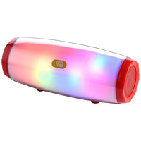 T&G TG165 5 W * 2 tragbarer kabelloser Lautsprecher mit tanzendem LED-Blinklicht, MP3, AUX, USB, FM-Radio, Stereo-Subwoofer