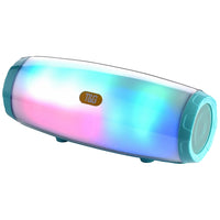 T&G TG165 5 W * 2 tragbarer kabelloser Lautsprecher mit tanzendem LED-Blinklicht, MP3, AUX, USB, FM-Radio, Stereo-Subwoofer