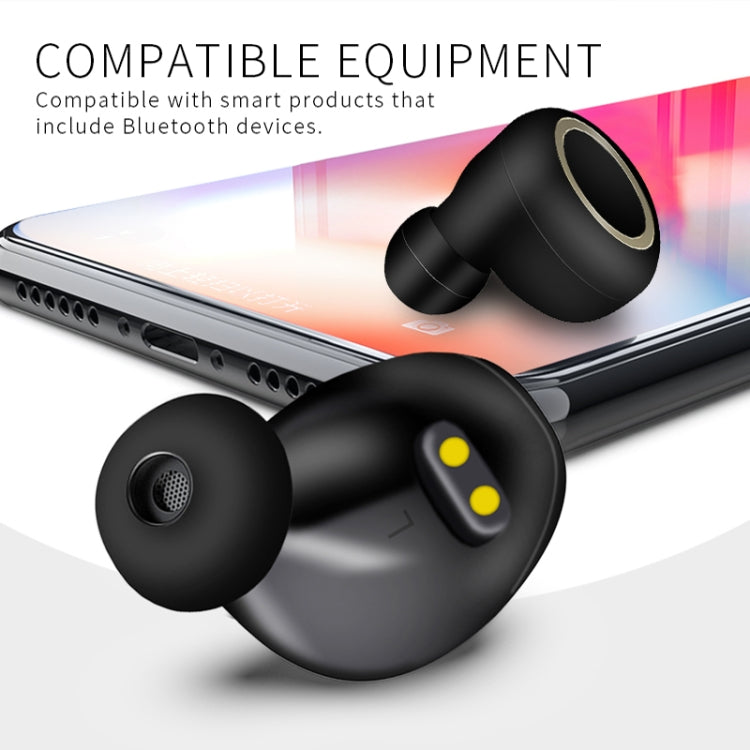 TWS-A1 Bluetooth Headset 5.0 True Wireless Mini Unsichtbare Sport-Laufmusik-Kopfhörer mit Ladebox-Mikrofon