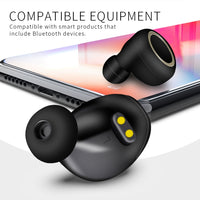 TWS-A1 Bluetooth Headset 5.0 True Wireless Mini Unsichtbare Sport-Laufmusik-Kopfhörer mit Ladebox-Mikrofon