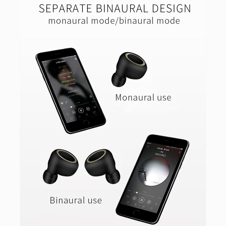 TWS-A1 Bluetooth Headset 5.0 True Wireless Mini Unsichtbare Sport-Laufmusik-Kopfhörer mit Ladebox-Mikrofon