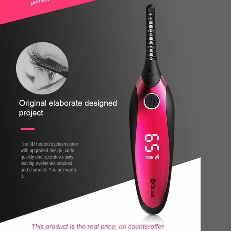 Duosi DY-102 Tragbarer Stift-Stil, beheizter, langlebiger elektrischer Wimpernzange zum Bügeln, USB-wiederaufladbarer, elektrisch beheizter Make-up-Lockenclip