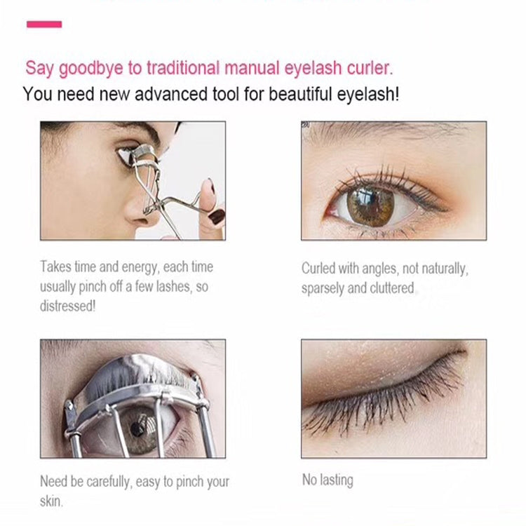 Duosi DY-102 Tragbarer Stift-Stil, beheizter, langlebiger elektrischer Wimpernzange zum Bügeln, USB-wiederaufladbarer, elektrisch beheizter Make-up-Lockenclip
