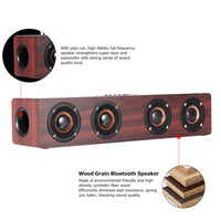 W8 Bluetooth 4.2-Lautsprecher, vier Lautsprecher, Super-Bass-Subwoofer mit Mikrofon, 3,5 mm, unterstützt TF-Karte