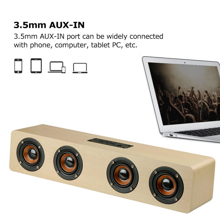 W8 Bluetooth 4.2-Lautsprecher, vier Lautsprecher, Super-Bass-Subwoofer mit Mikrofon, 3,5 mm, unterstützt TF-Karte