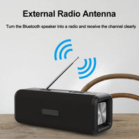 T9 Kabelloser Bluetooth 4.2-Lautsprecher, 10 W, tragbare Soundbox, FM-Digitalradio, 3D-Surround-Stereo, unterstützt Freisprecheinrichtung, TF und AUX