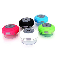 BTS-08 Drahtloser Bluetooth-Lautsprecher, wasserdicht, LED-FM-Radio, Subwoofer, Bluetooth-Säule, TF-Karte, Saugnapf, Mini-Duschlautsprecher