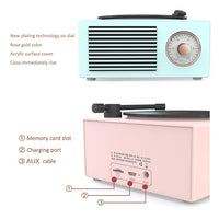 B10 Atomic Bluetooth-Lautsprecher Retro-Vinyl-Player Desktop Wireless Kreative Multifunktions-Mini-Stereo-Lautsprecher, X10