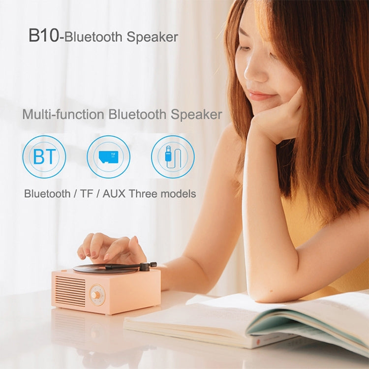 B10 Atomic Bluetooth-Lautsprecher Retro-Vinyl-Player Desktop Wireless Kreative Multifunktions-Mini-Stereo-Lautsprecher, X10