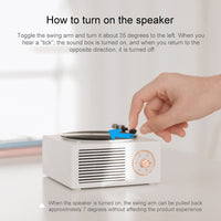 B10 Atomic Bluetooth-Lautsprecher Retro-Vinyl-Player Desktop Wireless Kreative Multifunktions-Mini-Stereo-Lautsprecher, X10