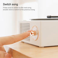 B10 Atomic Bluetooth-Lautsprecher Retro-Vinyl-Player Desktop Wireless Kreative Multifunktions-Mini-Stereo-Lautsprecher, X10