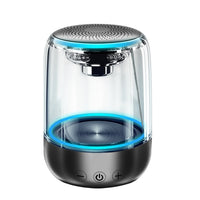 C7 Bluetooth 5.0 Lautsprecher Transparenter LED leuchtender Subwoofer TWS 6D Surround HIFI Stereo Cool Audio, C7