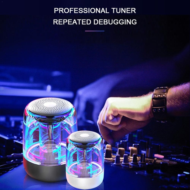 C7 Bluetooth 5.0 Lautsprecher Transparenter LED leuchtender Subwoofer TWS 6D Surround HIFI Stereo Cool Audio, C7