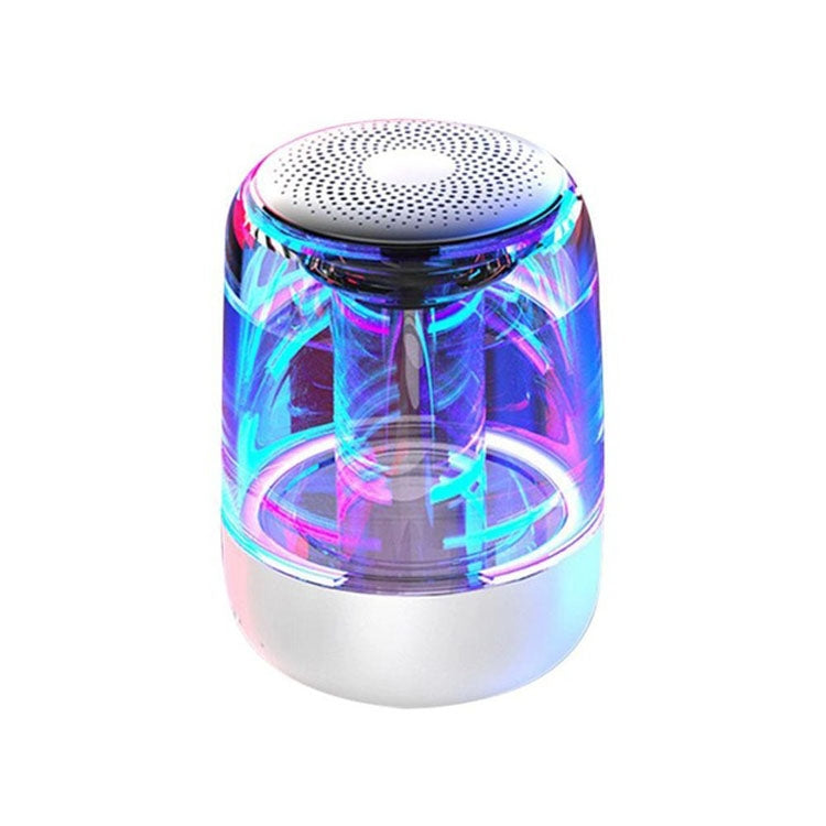 C7 Bluetooth 5.0 Lautsprecher Transparenter LED leuchtender Subwoofer TWS 6D Surround HIFI Stereo Cool Audio, C7