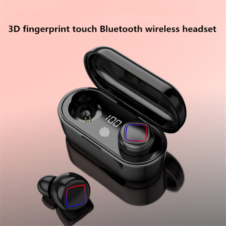 TWS Fingerprint Touch Bluetooth Headset LED-Akkuanzeige mit Ladefach